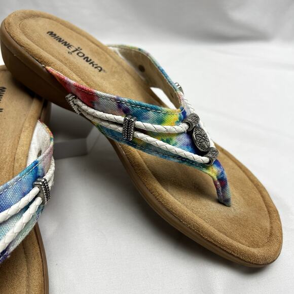 Minnetonka Multicolor Tie-Dye Sandals - Picture 3 of 8